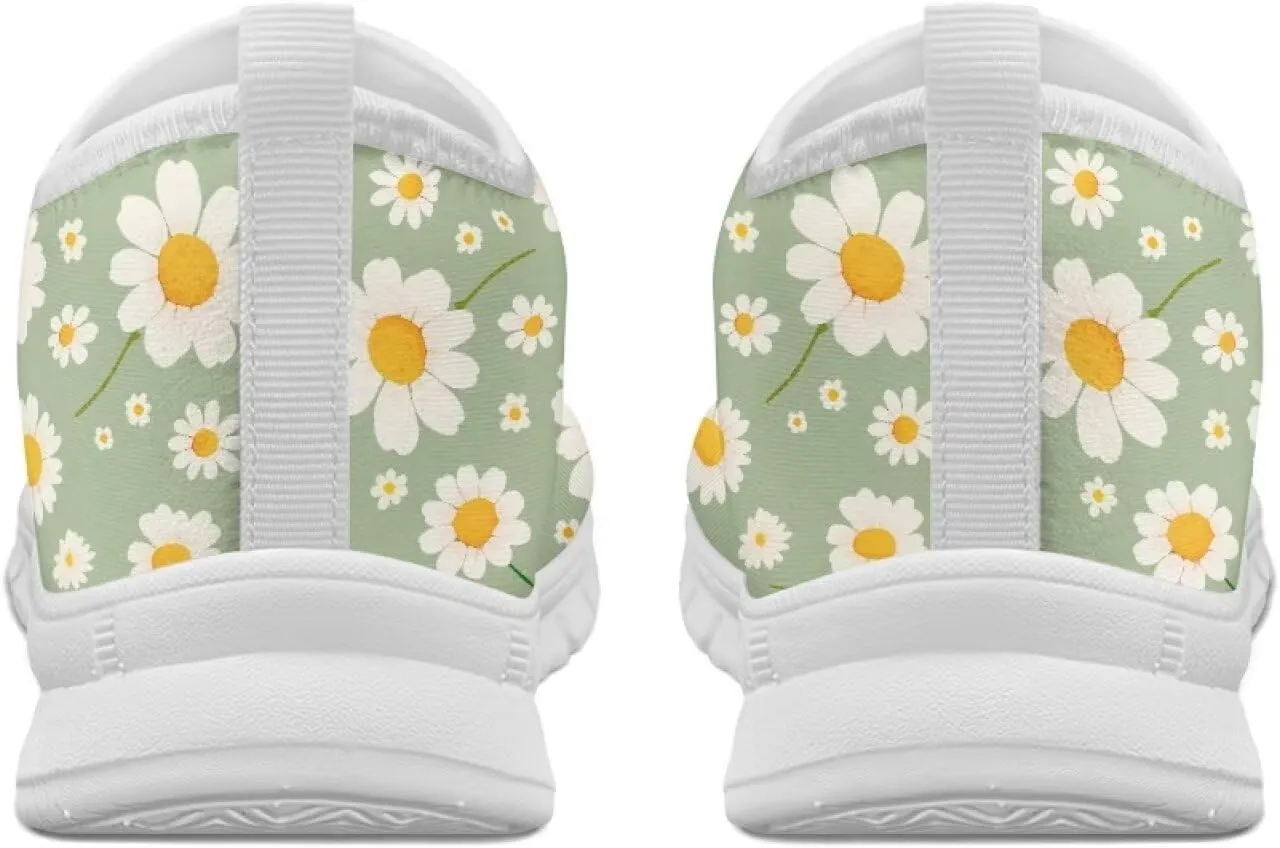 Lightweight Walking Shoes for Women Soft Breathable Non Slip Casual Shoes Slip On Comfort Sneakers Low Cut Loafers Running Sports Travel Shoes US 5.5-11.5