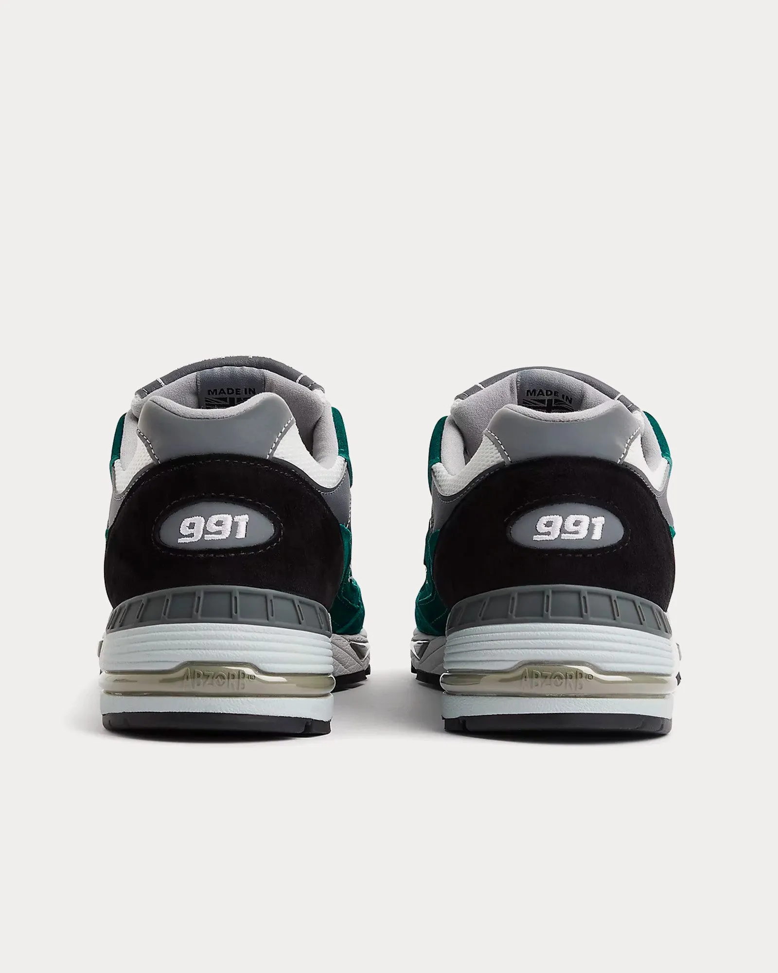MADE in UK 991v1 Pacific / Alloy / Black Low Top Sneakers
