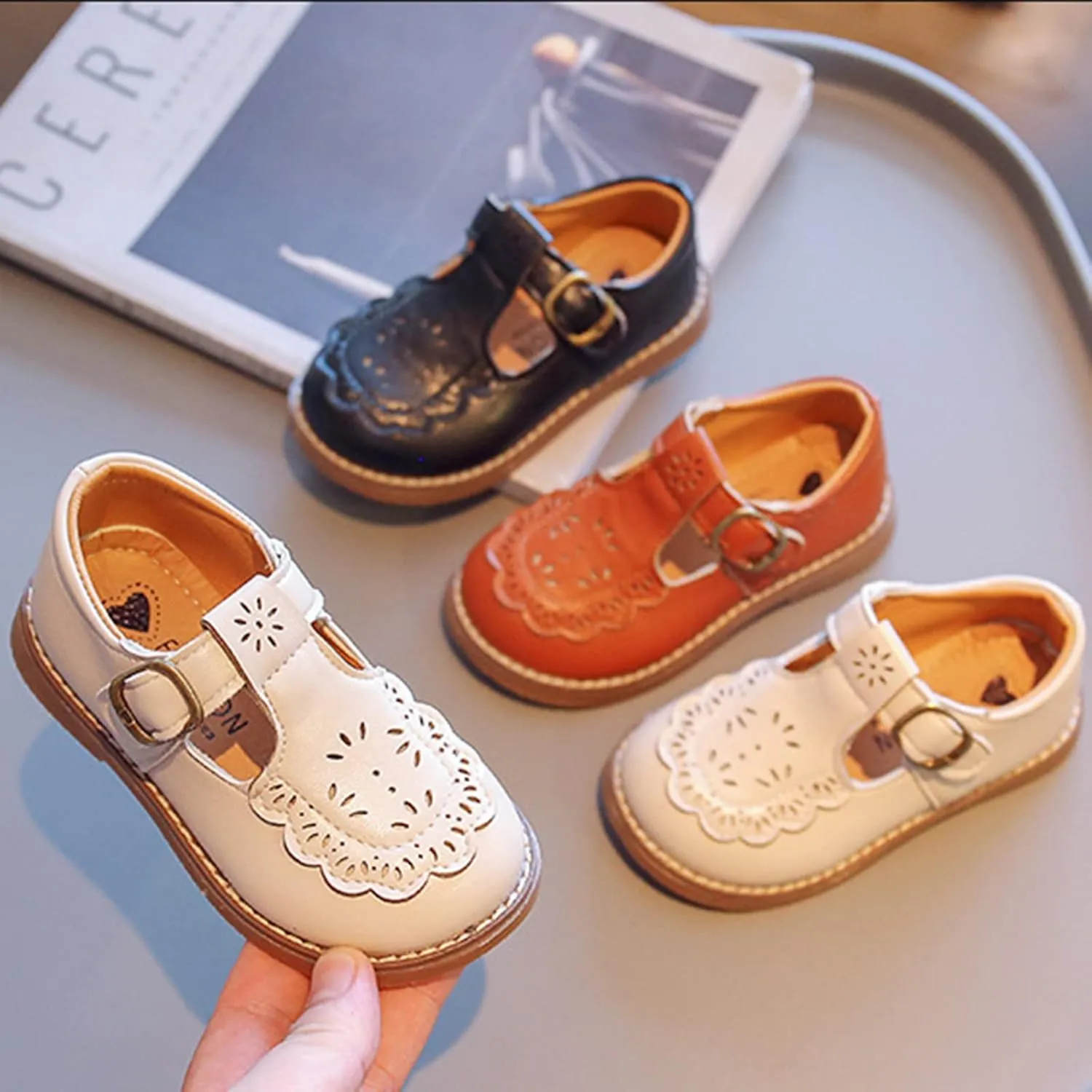 Mary Jane School Shoes for Girls Toddler Dress Shoes for Party Wedding Little Girls School Oxford Toddler Girl Shoes