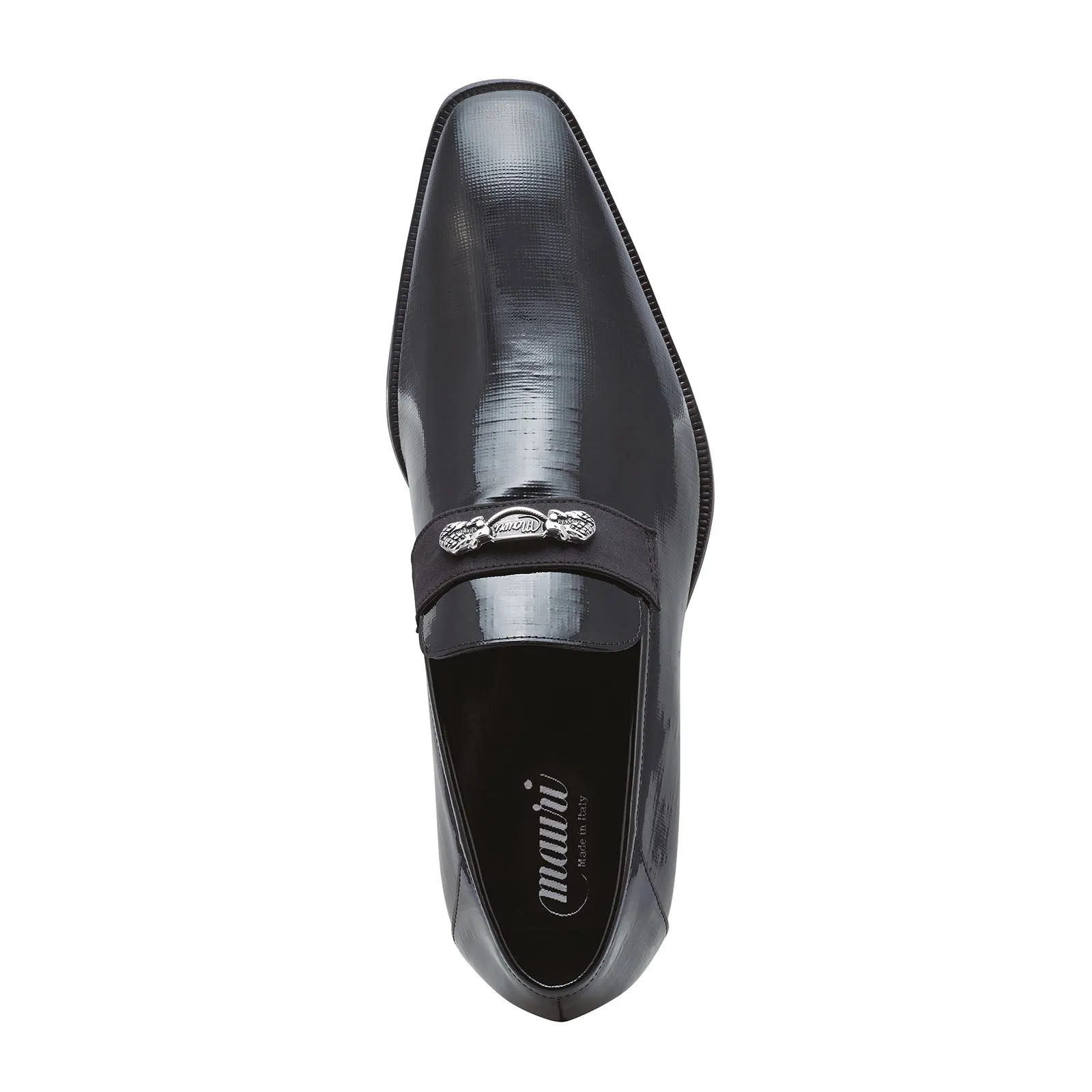 Mauri Player 4951 Men's Shoes Black Canapa / Satin Slip-On Loafers (MA5250)