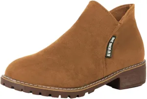 Mens Ankle Boots Womens Fashion Boots Comfortable Ankle Boots for Women Work Booties for Women Womens Ankle Boots Low Heel Orthopedic Flat Ankle Booties for Women No Heel