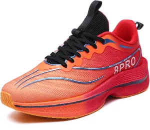 Mens Athletic Running Shoes Lightweight Non Slip Walking Shoes Trail Mesh Breathable Cushioning Sneakers Outdoor Jogging Shoes for Men