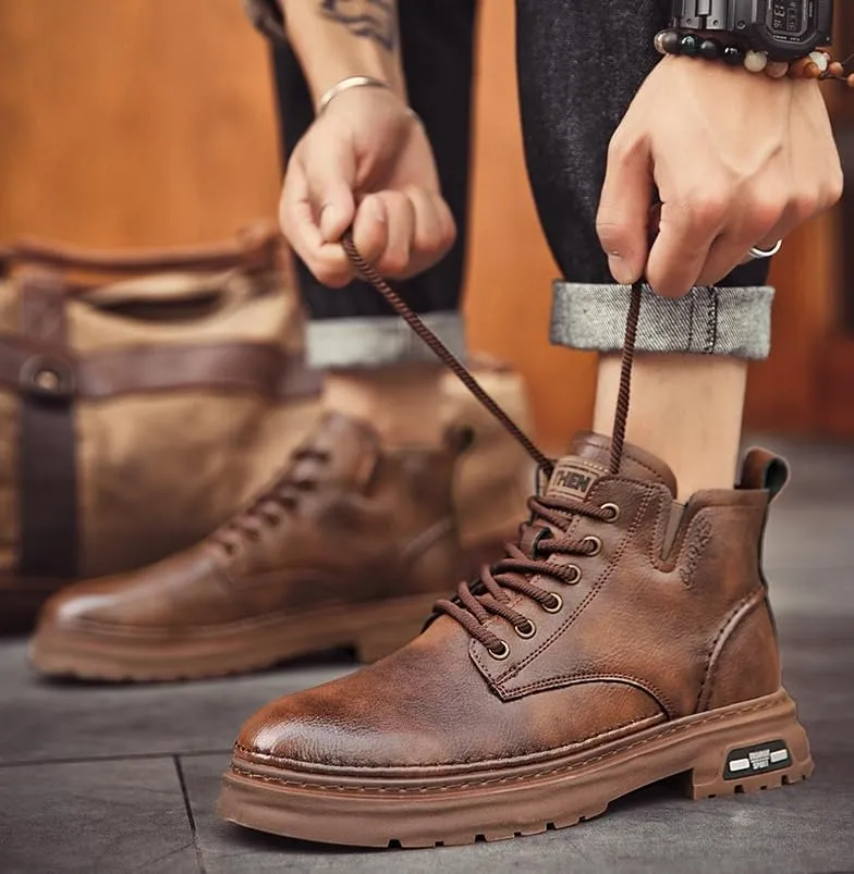 Men's Boots Hiking Boots for Men Casual Boots Mens Water-resistant Boots