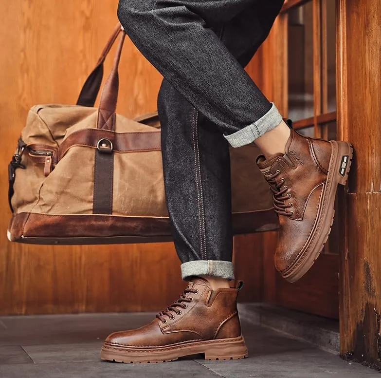 Men's Boots Hiking Boots for Men Casual Boots Mens Water-resistant Boots