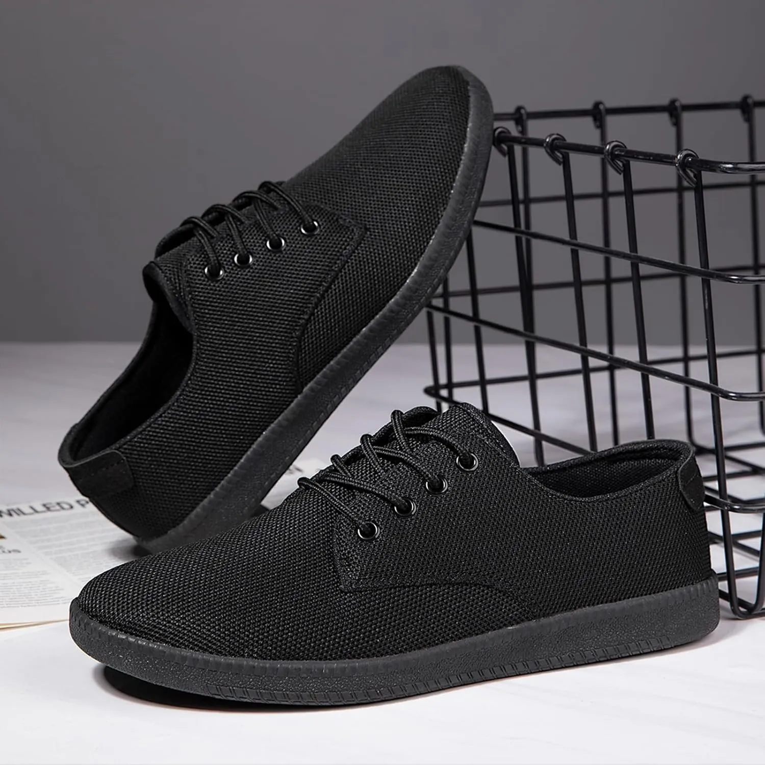 Mens Dress Shoes Casual Business Slip on Loafers Walking Breathable Sneakers Lightweight Mesh