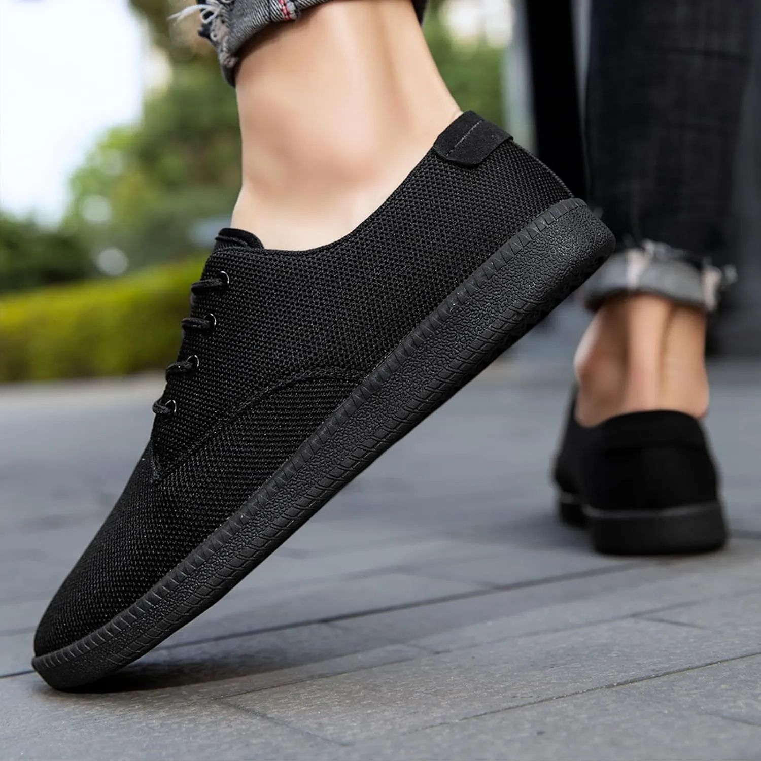 Mens Dress Shoes Casual Business Slip on Loafers Walking Breathable Sneakers Lightweight Mesh