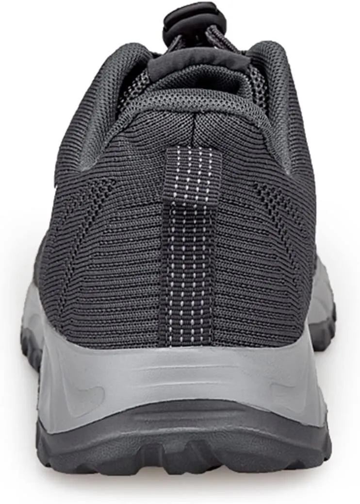 Men's Lightweight Cushion Sneakers Breathable Elastic Fly Woven Mesh Sneaker Non Slip Work Sport Shoes for Men