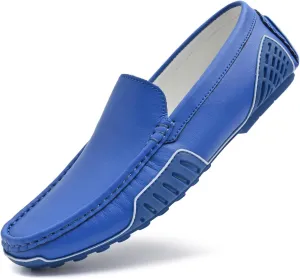 Men's Loafers Casual Shoes Slip On Driving Loafers Penny Loafers with Rubber Sole Soft Light-Weight Flats Boat Free Shoes
