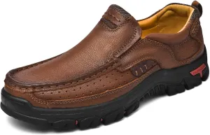 Mens Loafers Slip On Loafer Leather Casual Walking Shoes Comfortable for Work Office Dress Outdoor