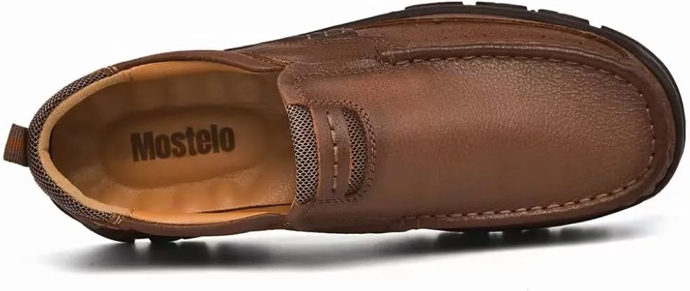 Mens Loafers Slip On Loafer Leather Casual Walking Shoes Comfortable for Work Office Dress Outdoor