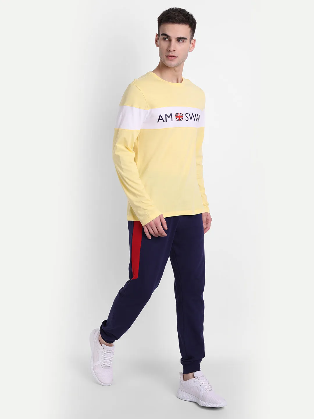 Mens Premium Cotton Printed Full Sleeve T-Shirts