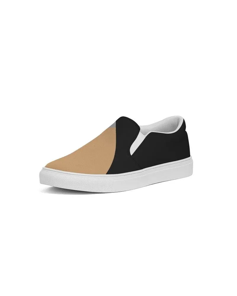 Mens Sneakers - Tricolor Low Top Canvas Slip-on Shoes - Zj5375 by inQue.Style