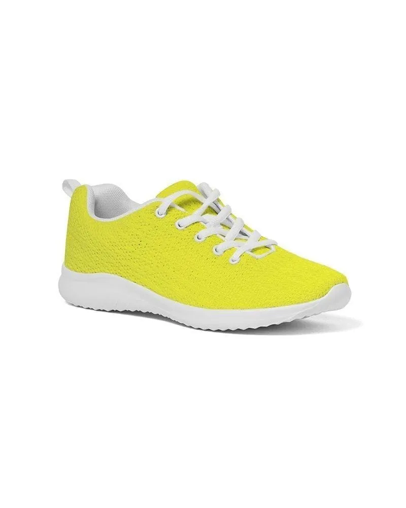 Mens Sneakers - Yellow Low Top Canvas Running Sports Shoes - O7o475 by inQue.Style