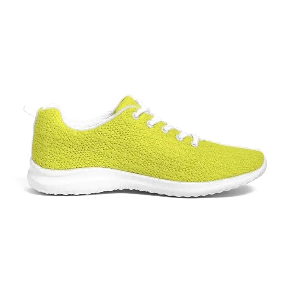 Mens Sneakers - Yellow Low Top Canvas Running Sports Shoes - O7o475 by inQue.Style