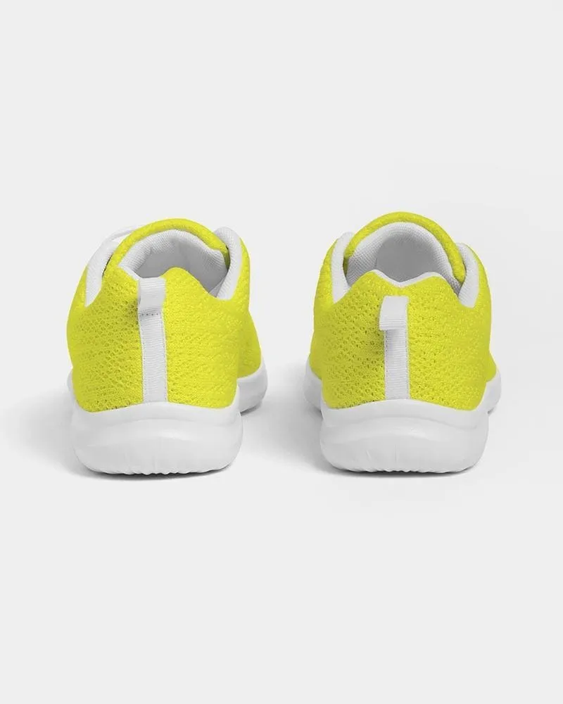 Mens Sneakers - Yellow Low Top Canvas Running Sports Shoes - O7o475 by inQue.Style