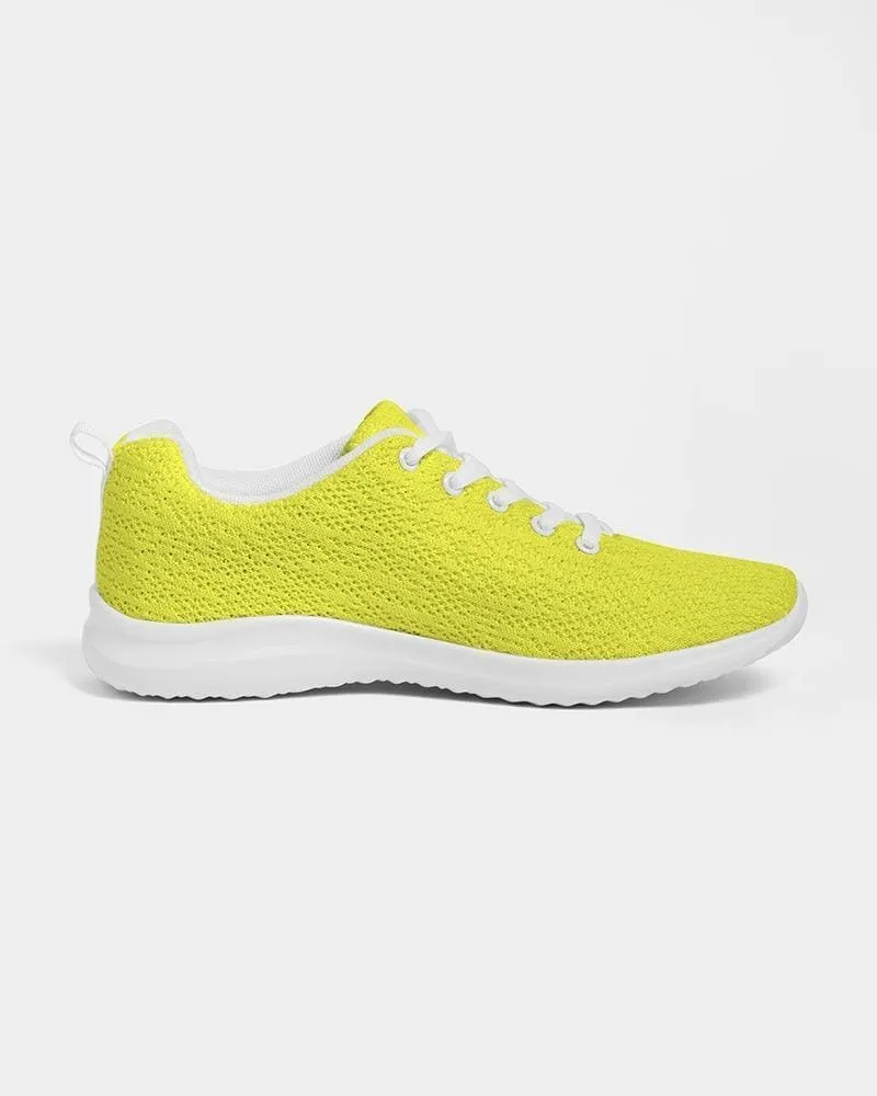 Mens Sneakers - Yellow Low Top Canvas Running Sports Shoes - O7o475 by inQue.Style