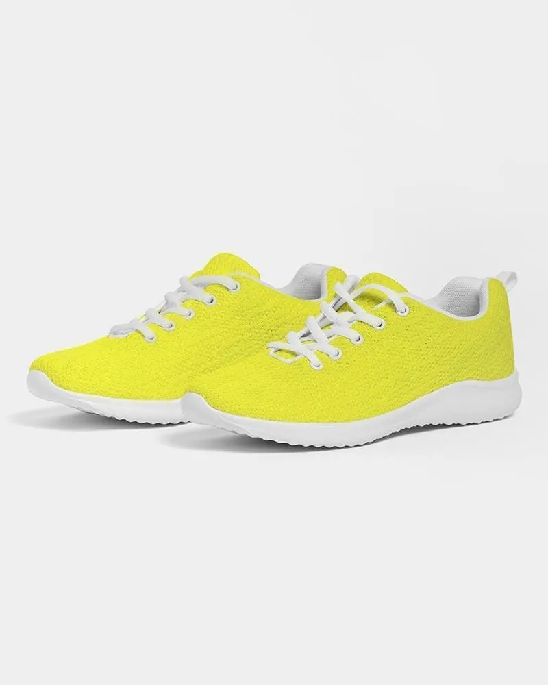 Mens Sneakers - Yellow Low Top Canvas Running Sports Shoes - O7o475 by inQue.Style