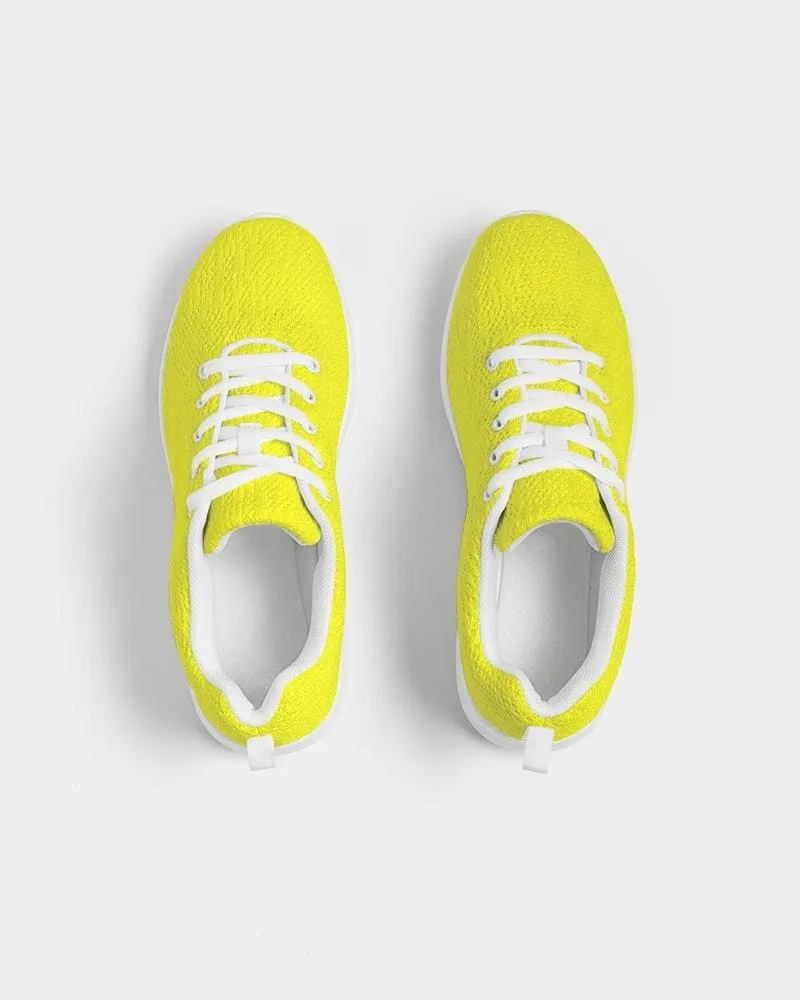 Mens Sneakers - Yellow Low Top Canvas Running Sports Shoes - O7o475 by inQue.Style