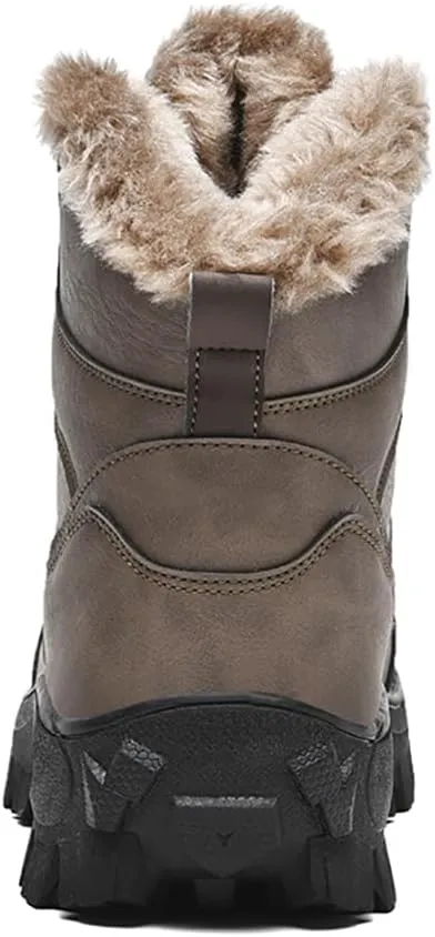 Men's Snow Boots Outdoor Hiking Boots Waterproof Fluff Snow Sports Boots