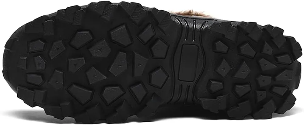 Men's Snow Boots Outdoor Hiking Boots Waterproof Fluff Snow Sports Boots