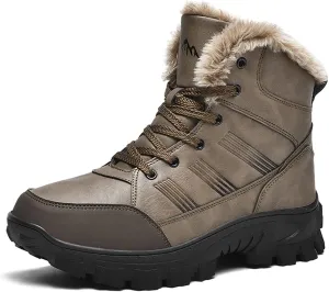 Men's Snow Boots Outdoor Hiking Boots Waterproof Fluff Snow Sports Boots