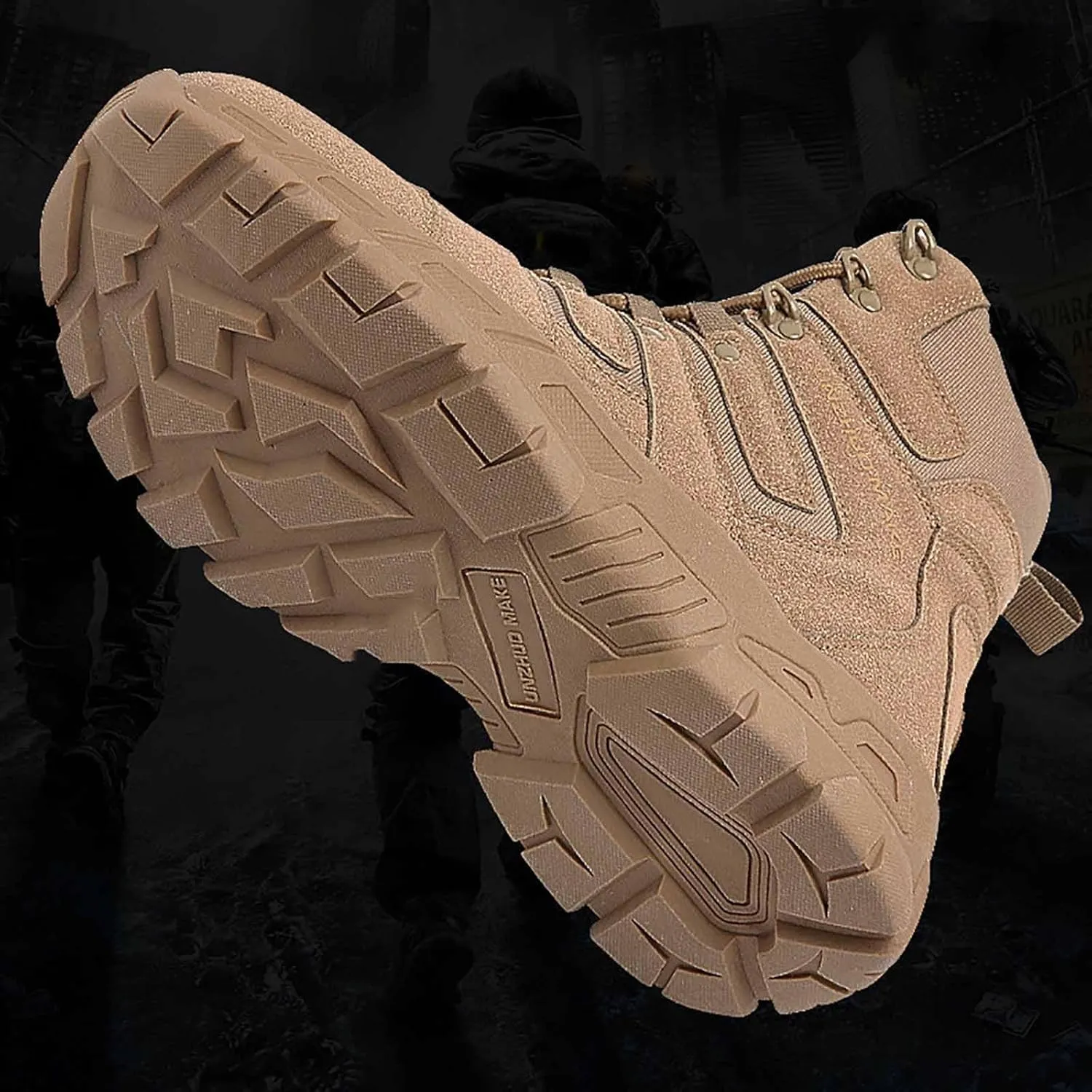 Men's Tactical Boots, Waterproof Hiking Work Boots, Breathable Desert Boots, Lightweight Military Boots, Outdoor Hiking Backpacking Boots, Anti-slip Jungle Boots For Men