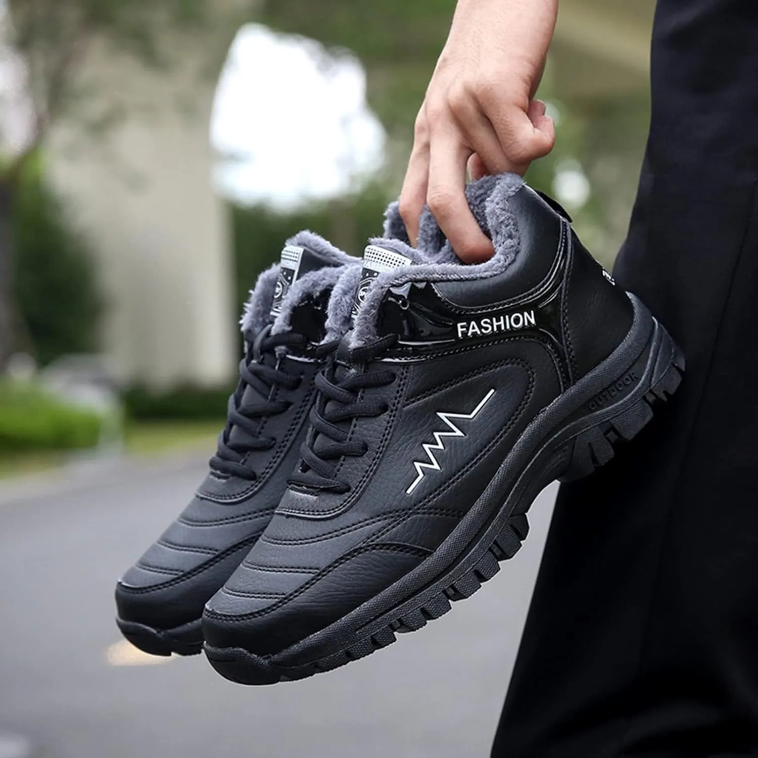 Men's Work Boots Non Steel Toe Hiking Sneakers Ankle Ladies Womens Safety Shoes Waterproof Platform Shoes Composite Toe Botas Hike Grounded Footwear