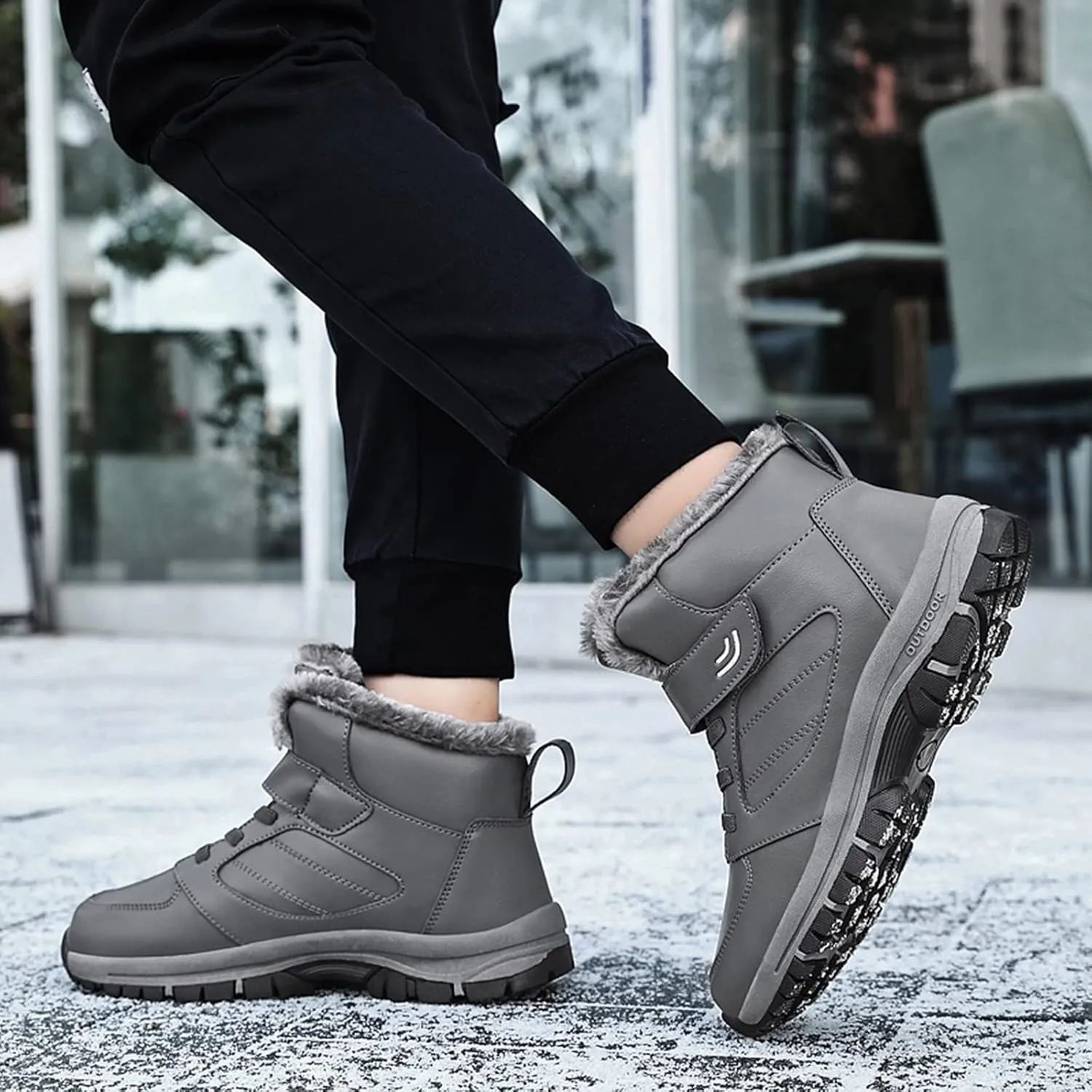 Men's Work Boots Soft Toe Hiking Sneakers Warm Booties Womens Safety Toe Shoes Soft Toe Wide Outdoor Shoes Slip on Loafers Hike Grounded Footwear