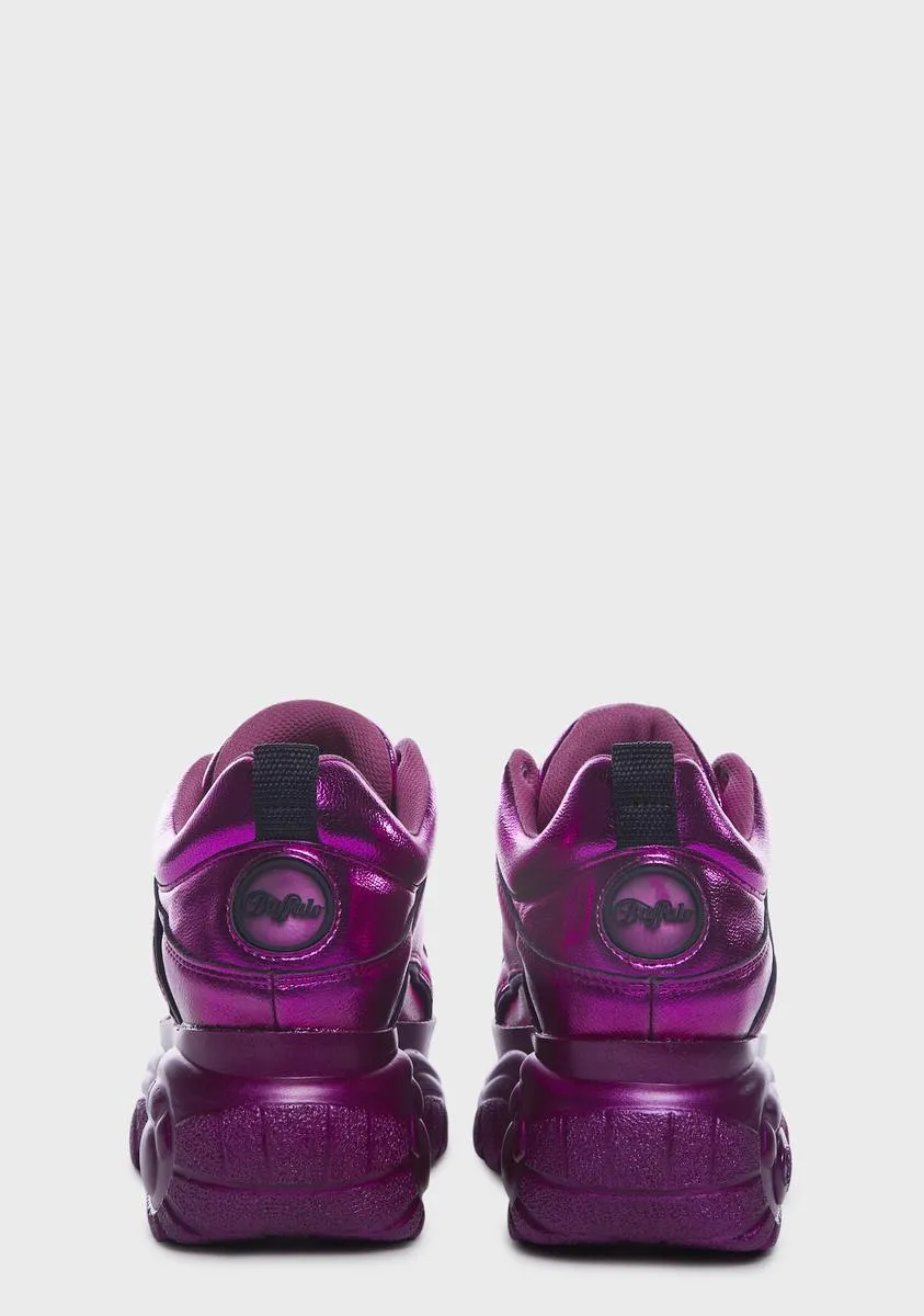Metallic Purple Classic Low Sneakers