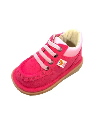 Mooshu Trainers Little Girls Hot Pink Faux Suede Bailey Shoes 5-9 Toddler