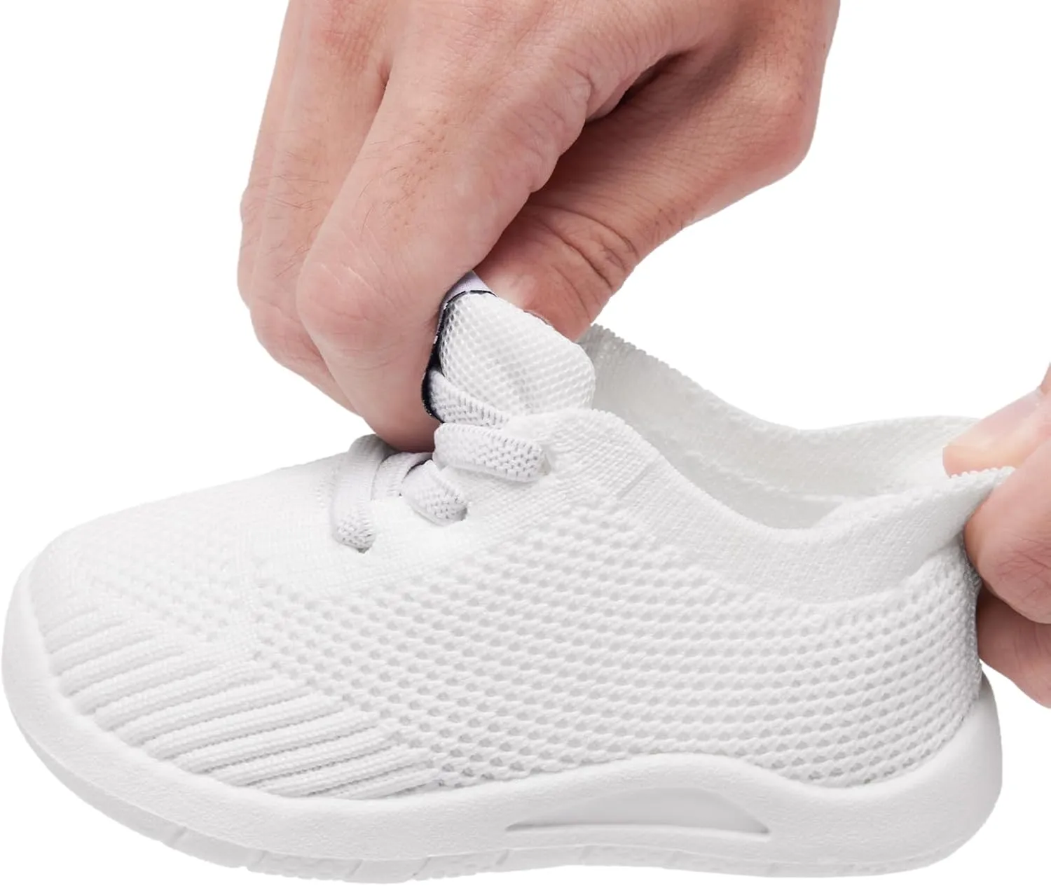 MORENDL Toddler Sneakers Baby Non-Slip Lightweight Breathable Barefoot Shoes Infant Tennis Walking Shoes