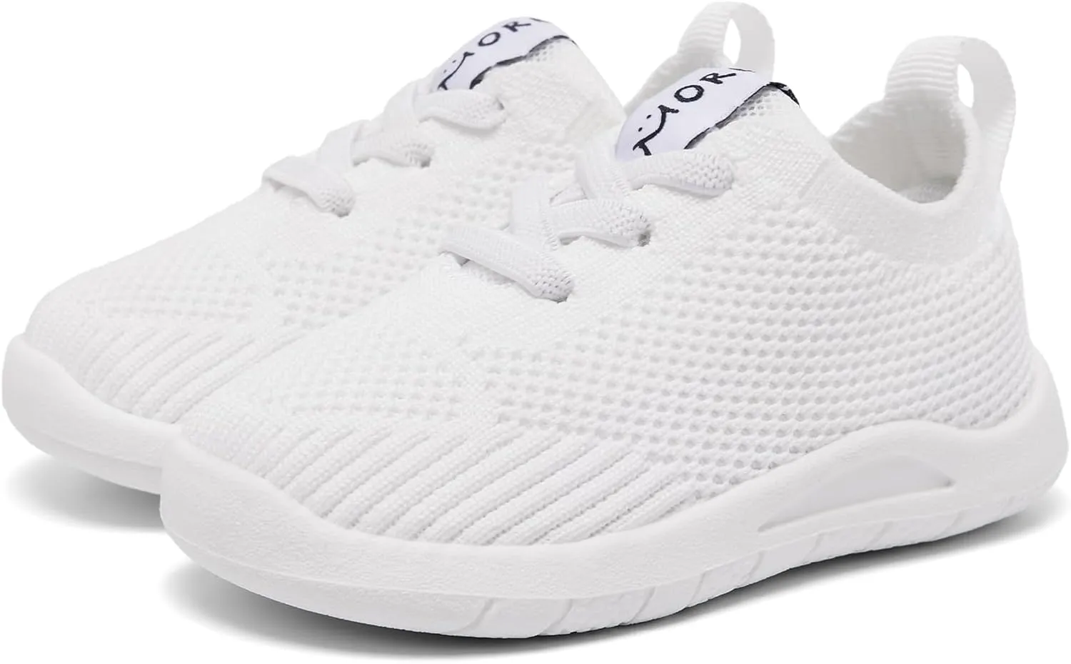 MORENDL Toddler Sneakers Baby Non-Slip Lightweight Breathable Barefoot Shoes Infant Tennis Walking Shoes