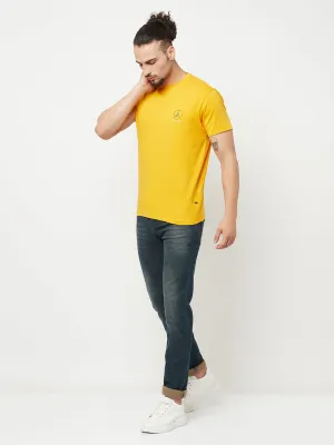 Mustard Round Neck T-Shirt
