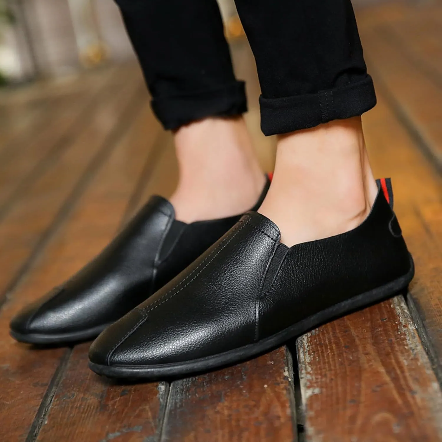 Non Slip Work Sport Shoes for Men Lightweight Breathable Slip on Running Shoe Outdoor Non Slip Jogging Sneakers