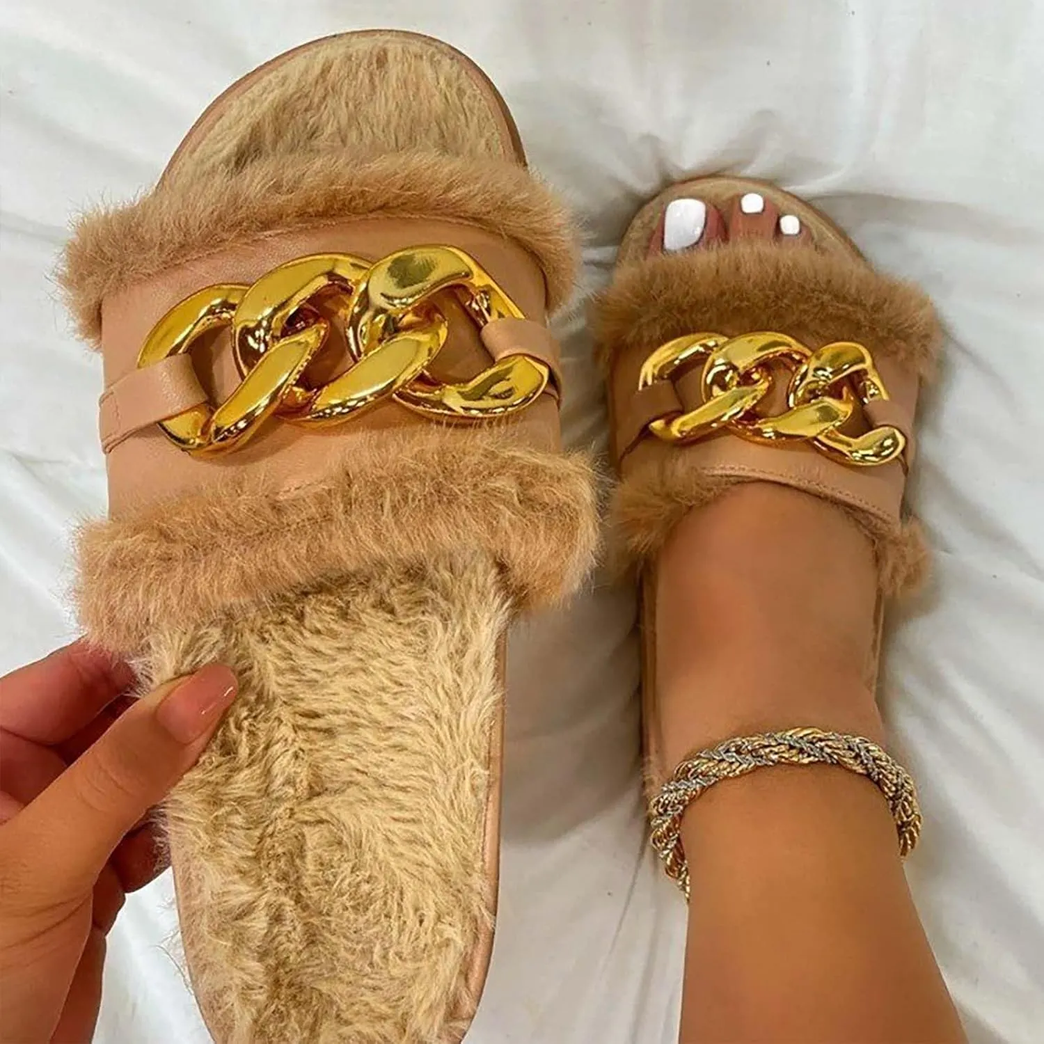 Orthopedic Sandals for Women Wide Width Orthopedic Recovery Slides Thick Cushion Platform Adjustable Straps Non Slip Sole Beach Walking Summer Flip Flops for Women