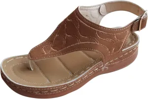 Orthopedic Summer Sandals for Women with Arch Support Walking Shoes Comfortable Adjustable Straps Lightweight Beach Casual Outdoor Plantar Fasciitis Relief