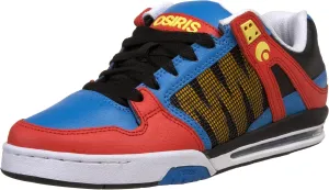 Osiris Men's Pixel Skateboarding Shoe,Blue/Red/Yelllow,9 M US