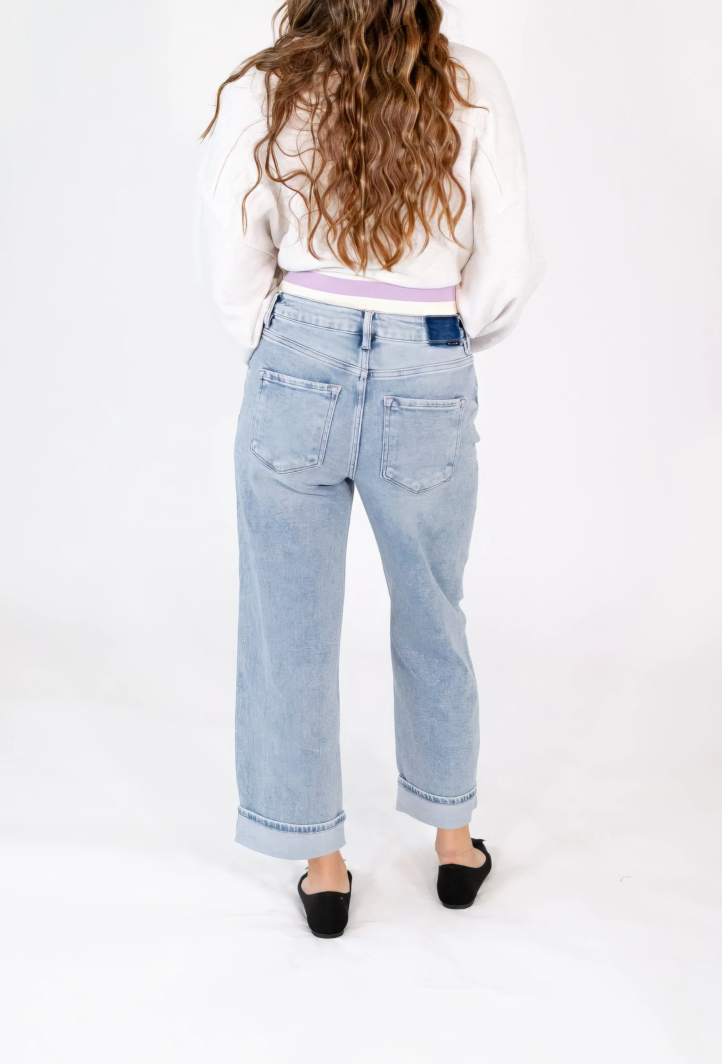 Payton Cuffed Barrel Jeans