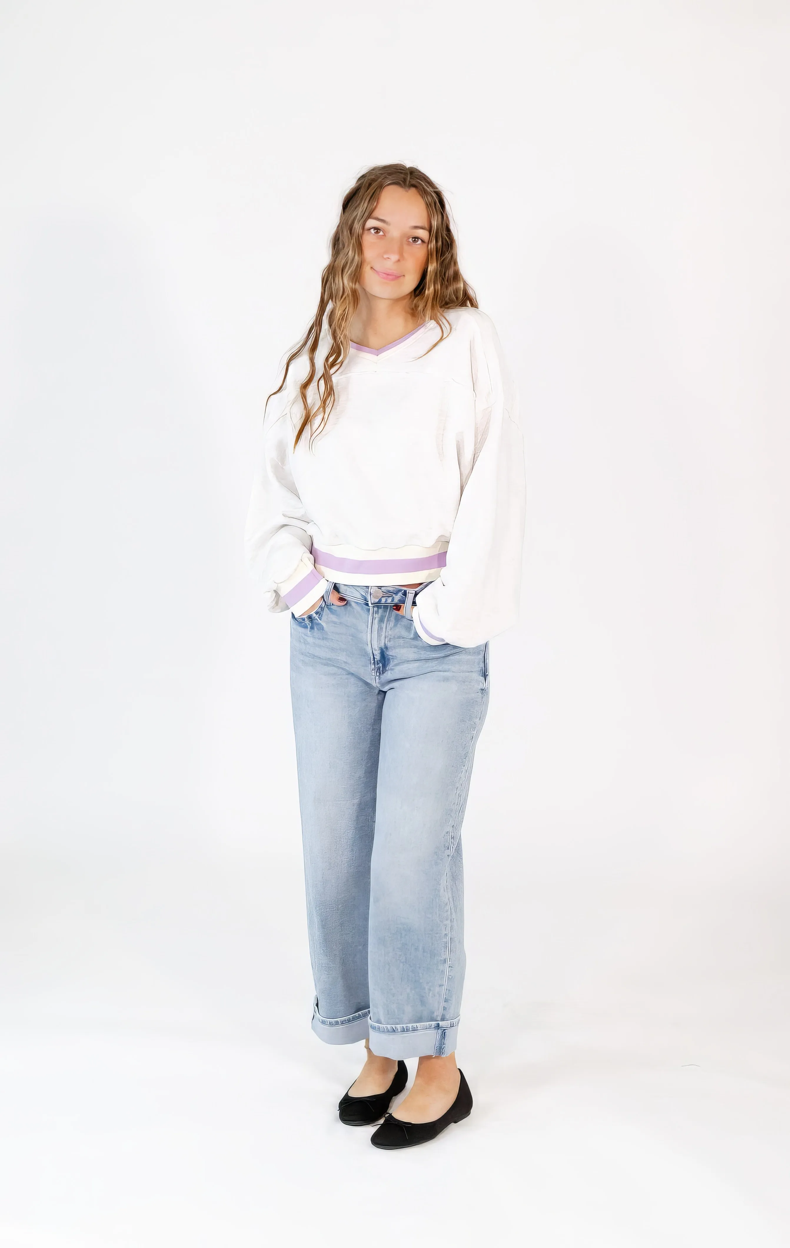 Payton Cuffed Barrel Jeans