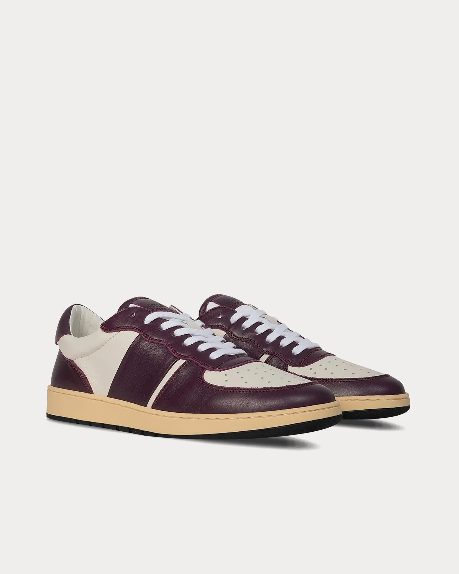 Pillar Destroyer Leather Purple / White Low Top Sneakers
