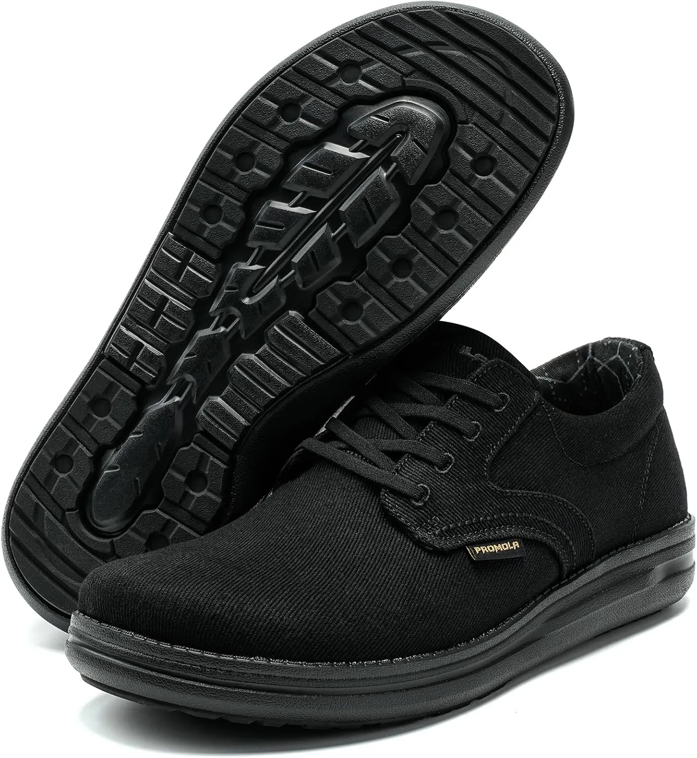 PROMOLA Wide Toe Box Shoes for Men Casual Dress Shoes Wide Width Non Slip Walking Shoes with Arch Support