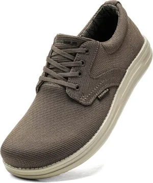 PROMOLA Wide Toe Box Shoes for Men Casual Dress Shoes Wide Width Non Slip Walking Shoes with Arch Support