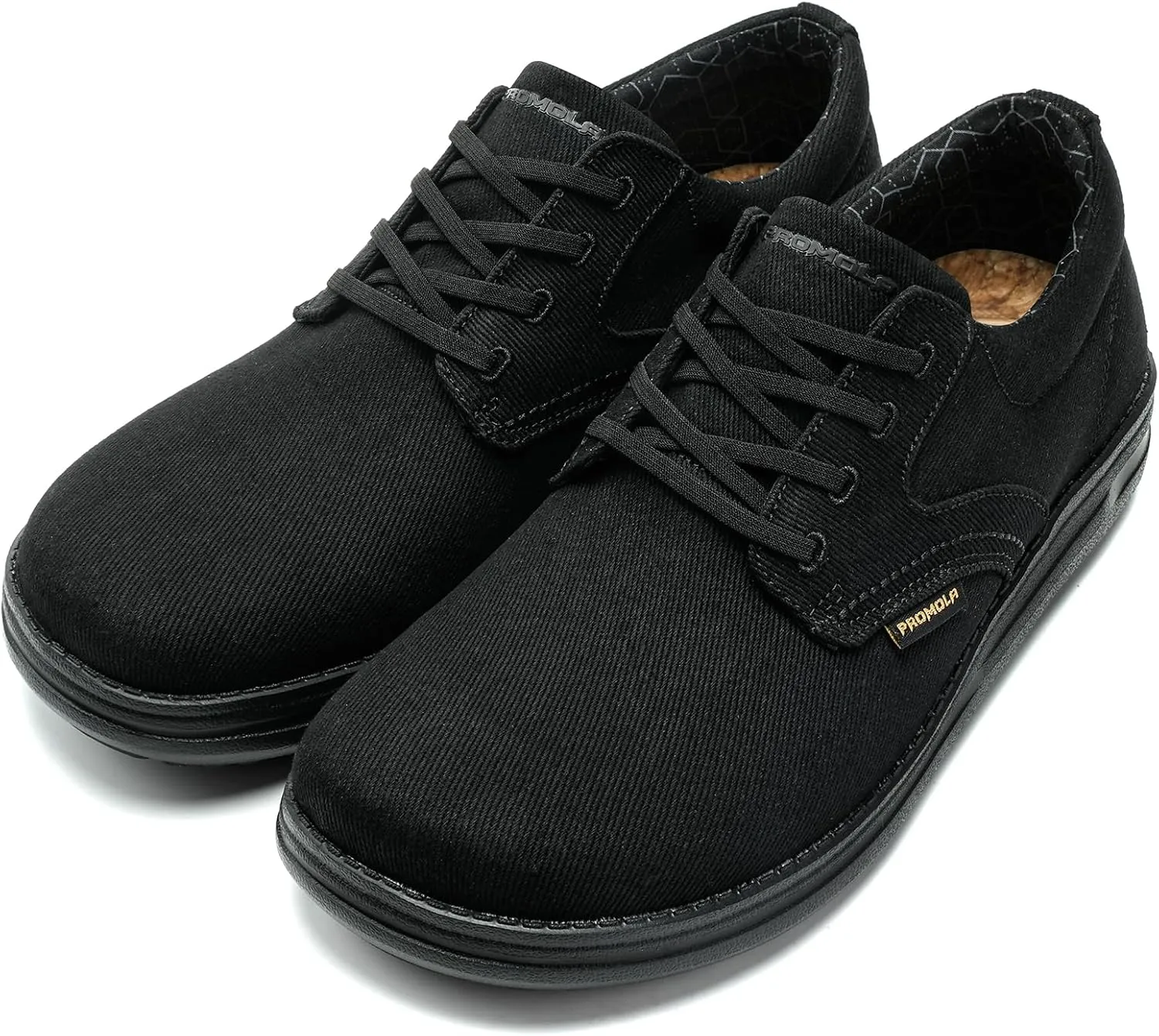 PROMOLA Wide Toe Box Shoes for Men Casual Dress Shoes Wide Width Non Slip Walking Shoes with Arch Support