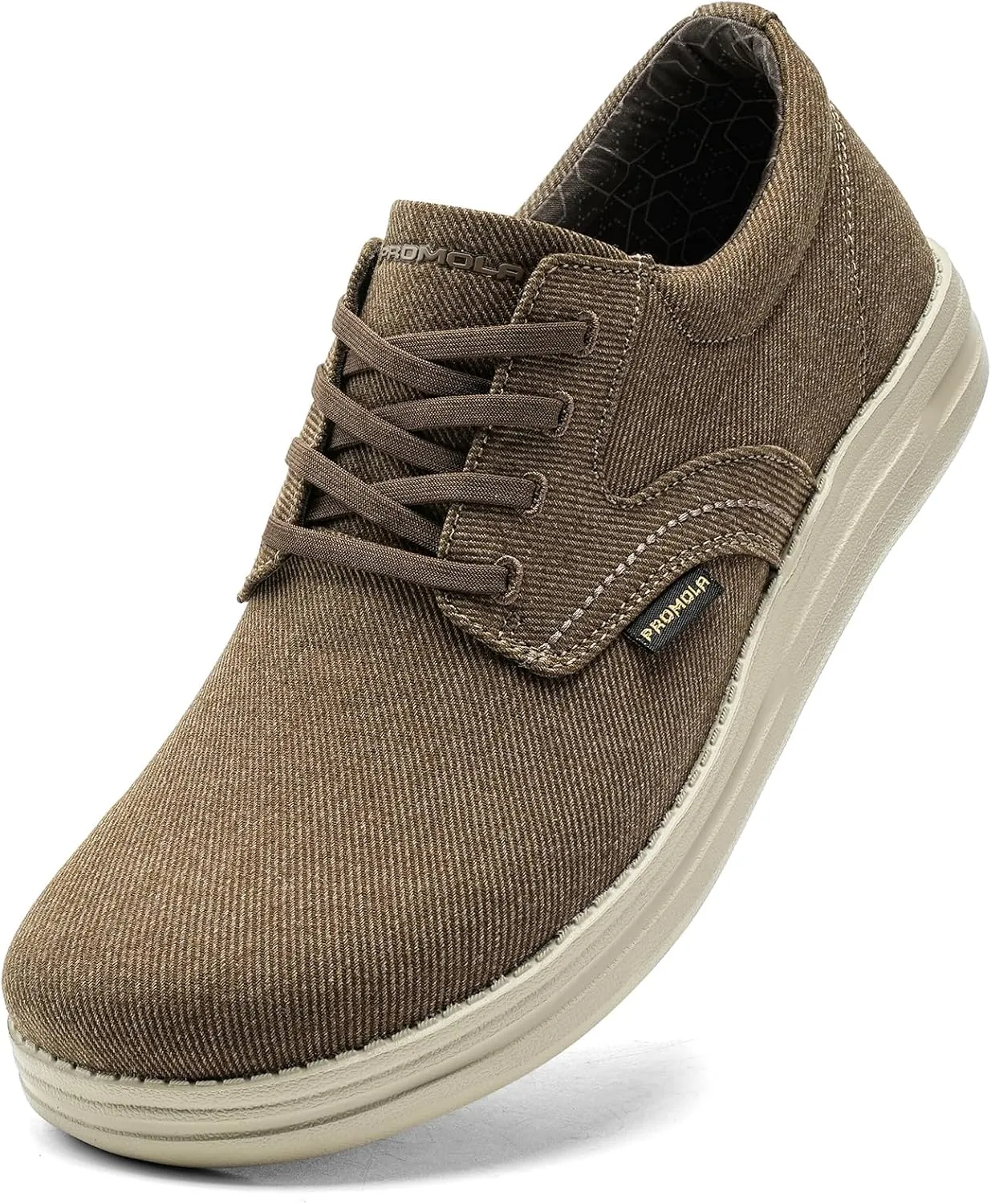 PROMOLA Wide Toe Box Shoes for Men Casual Dress Shoes Wide Width Non Slip Walking Shoes with Arch Support