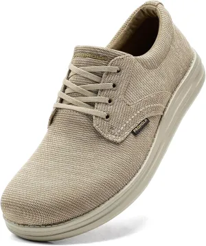 PROMOLA Wide Toe Box Shoes for Men Casual Dress Shoes Wide Width Non Slip Walking Shoes with Arch Support