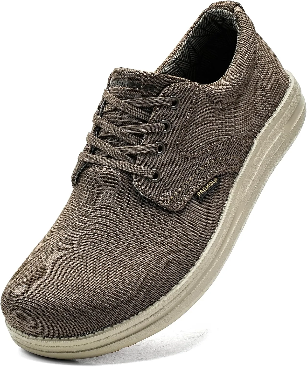 PROMOLA Wide Toe Box Shoes for Men Casual Dress Shoes Wide Width Non Slip Walking Shoes with Arch Support