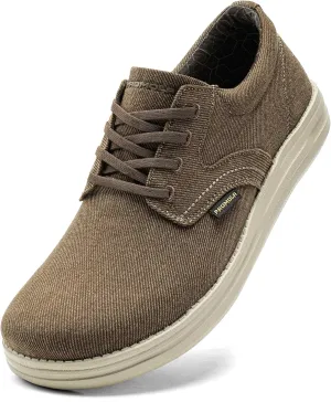 PROMOLA Wide Toe Box Shoes for Men Casual Dress Shoes Wide Width Non Slip Walking Shoes with Arch Support