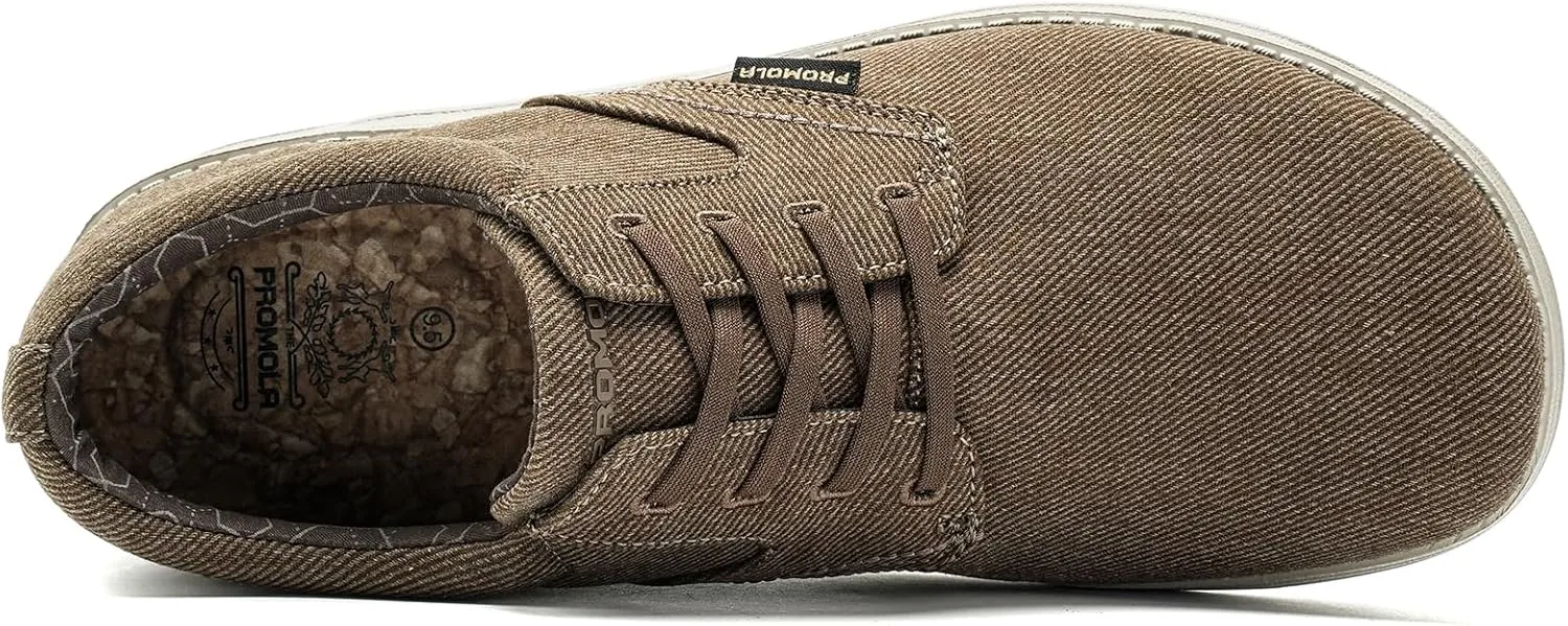 PROMOLA Wide Toe Box Shoes for Men Casual Dress Shoes Wide Width Non Slip Walking Shoes with Arch Support