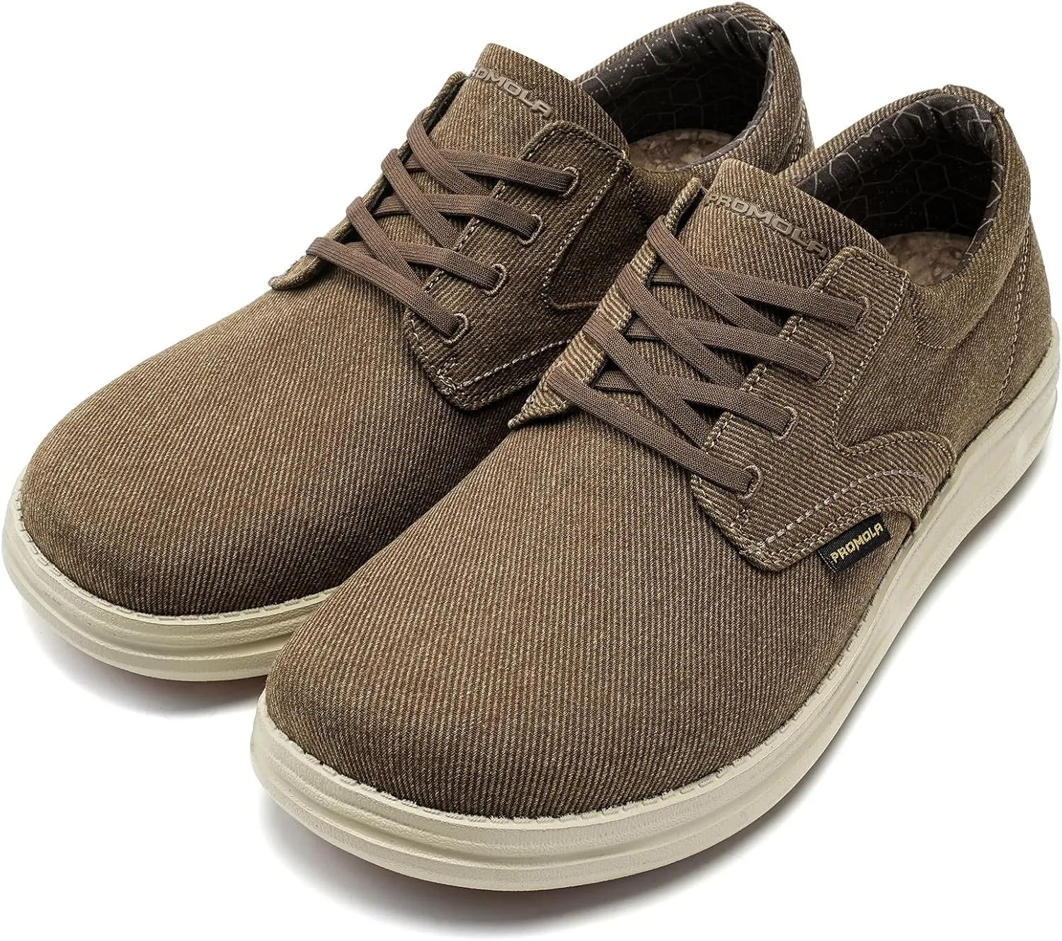 PROMOLA Wide Toe Box Shoes for Men Casual Dress Shoes Wide Width Non Slip Walking Shoes with Arch Support