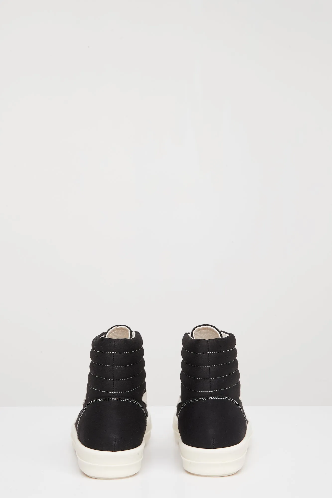 Rick Owens DRKSHDW Mens Vintage High Sneaks in Black Milk